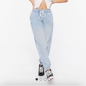 Downstring jogger jeans pull up